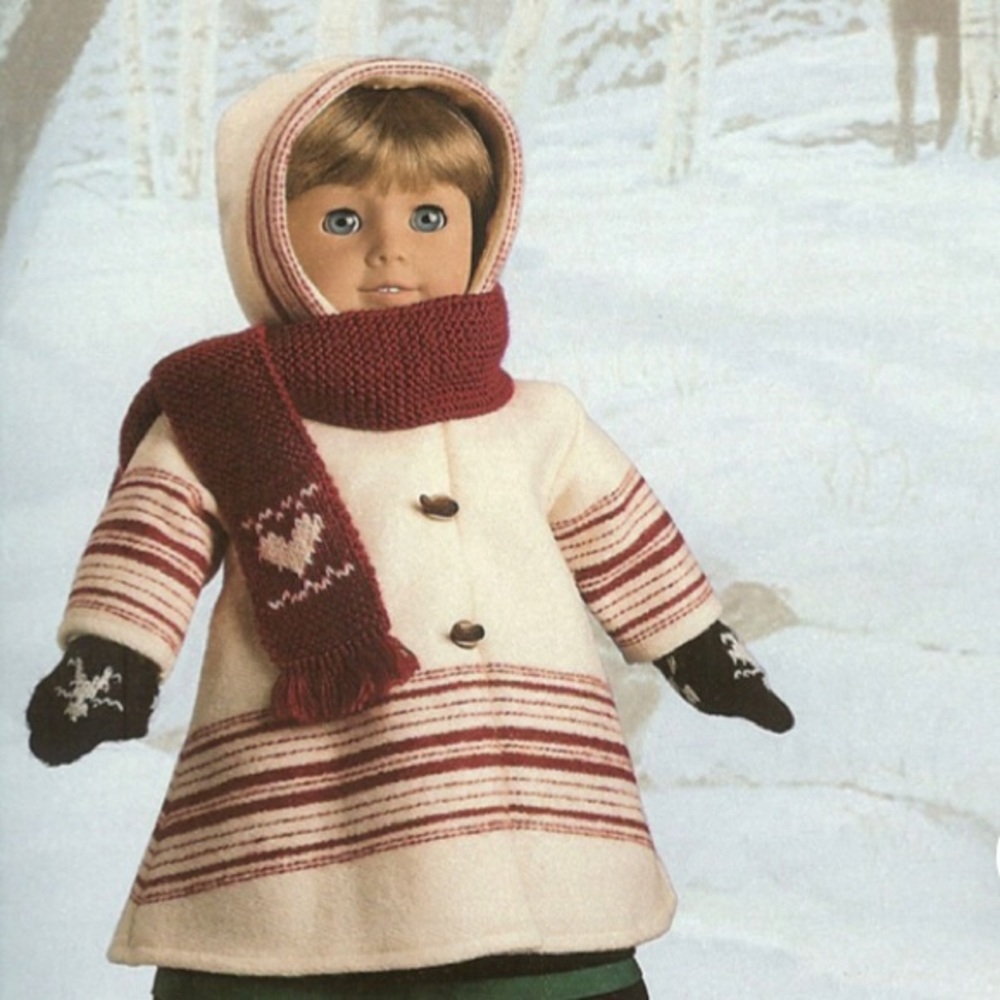 American Girl Kirsten Wool skating coat